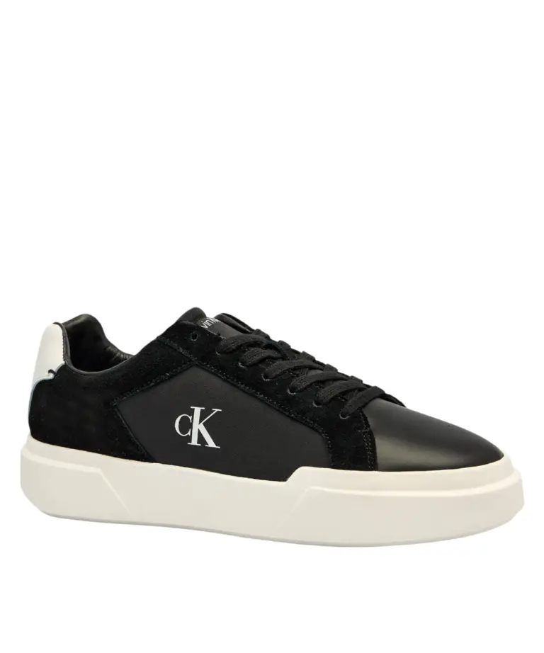 Calvin Klein - Ανδρικά Δερμάτινα Sneakers Chunky YM0YM01348-0GM Μαύρο