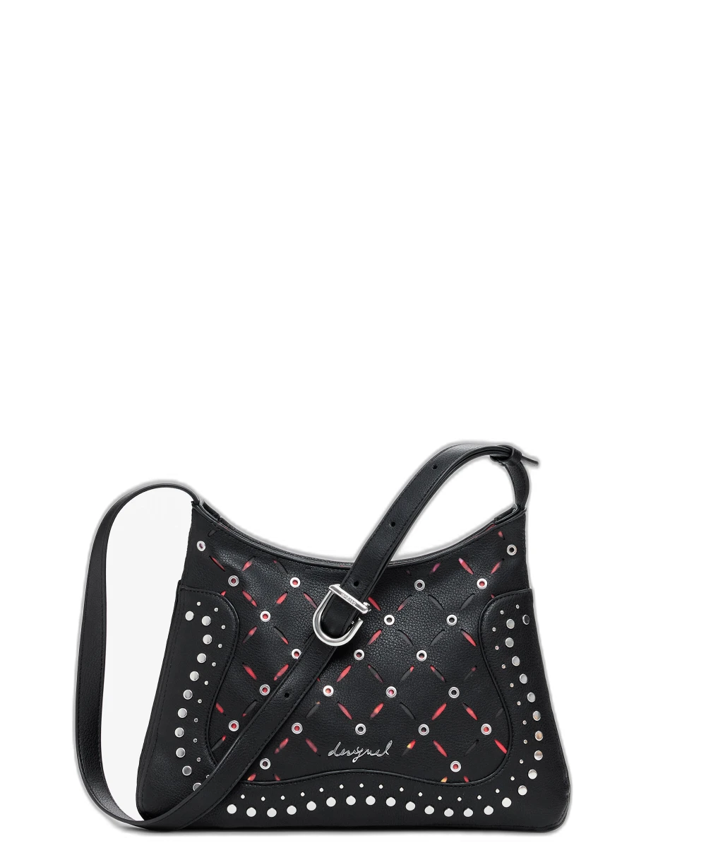 Desigual - Γυναικεία Τσάντα Ώμου Bag Yankee Manaos 25WAXP38-2000 Μαύρο