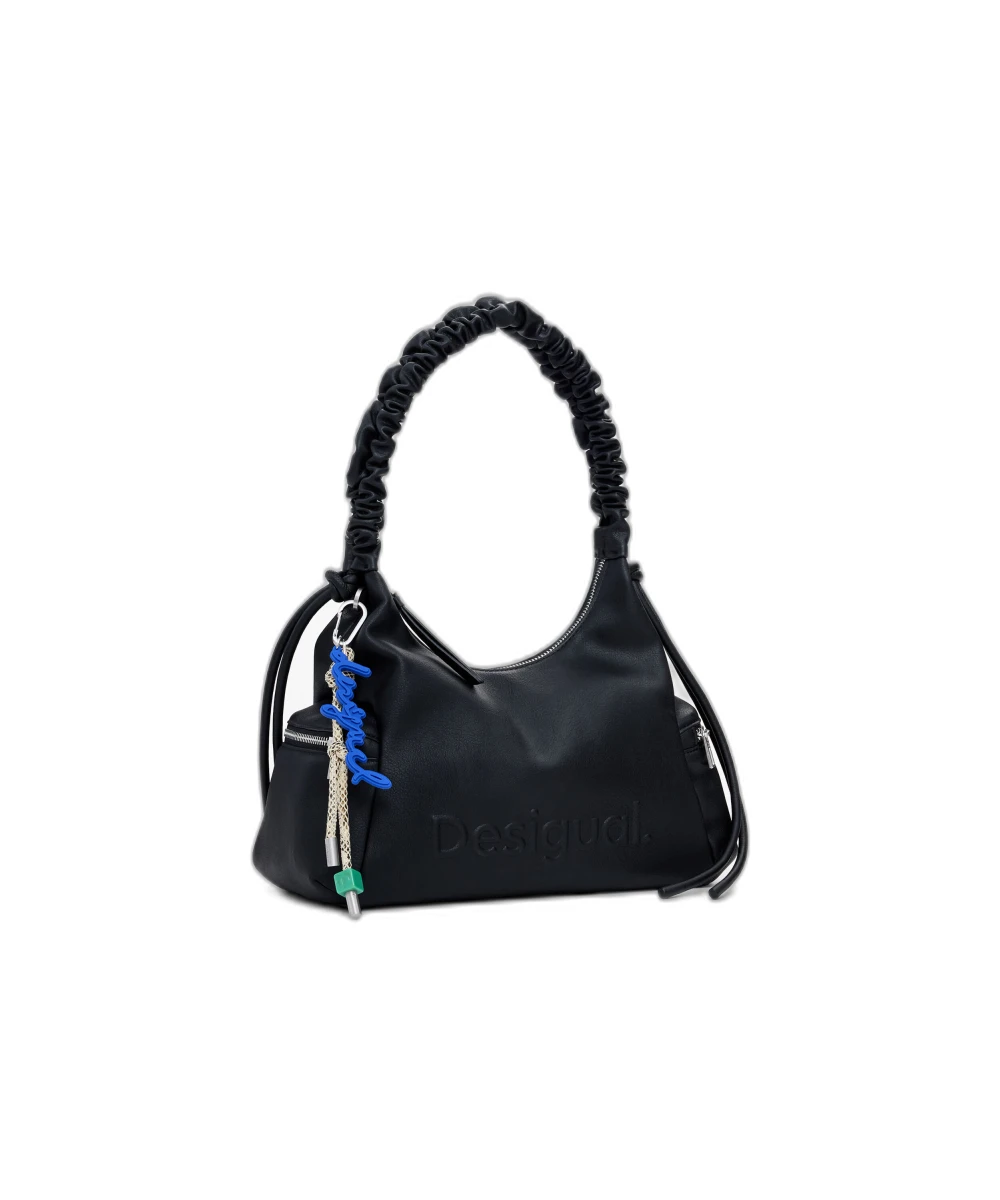Desigual - Γυναικεία Τσάντα Ώμου Half Logo Montville B 25WAXP98-2000 Μαύρο