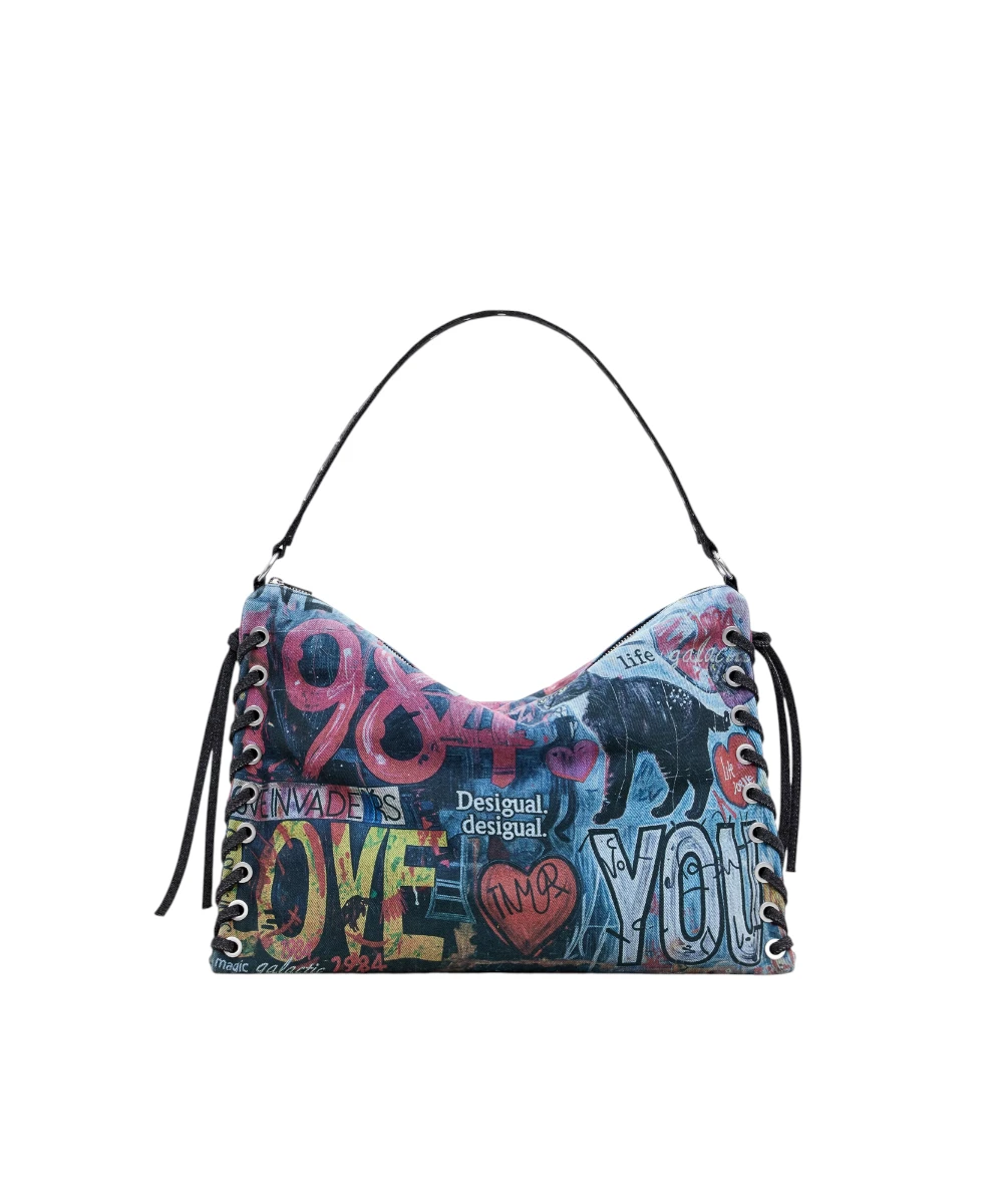 Desigual - Γυναικεία Τσάντα Ώμου Pizzicato Leiri 25WAXD23-9019 Πολύχρωμο