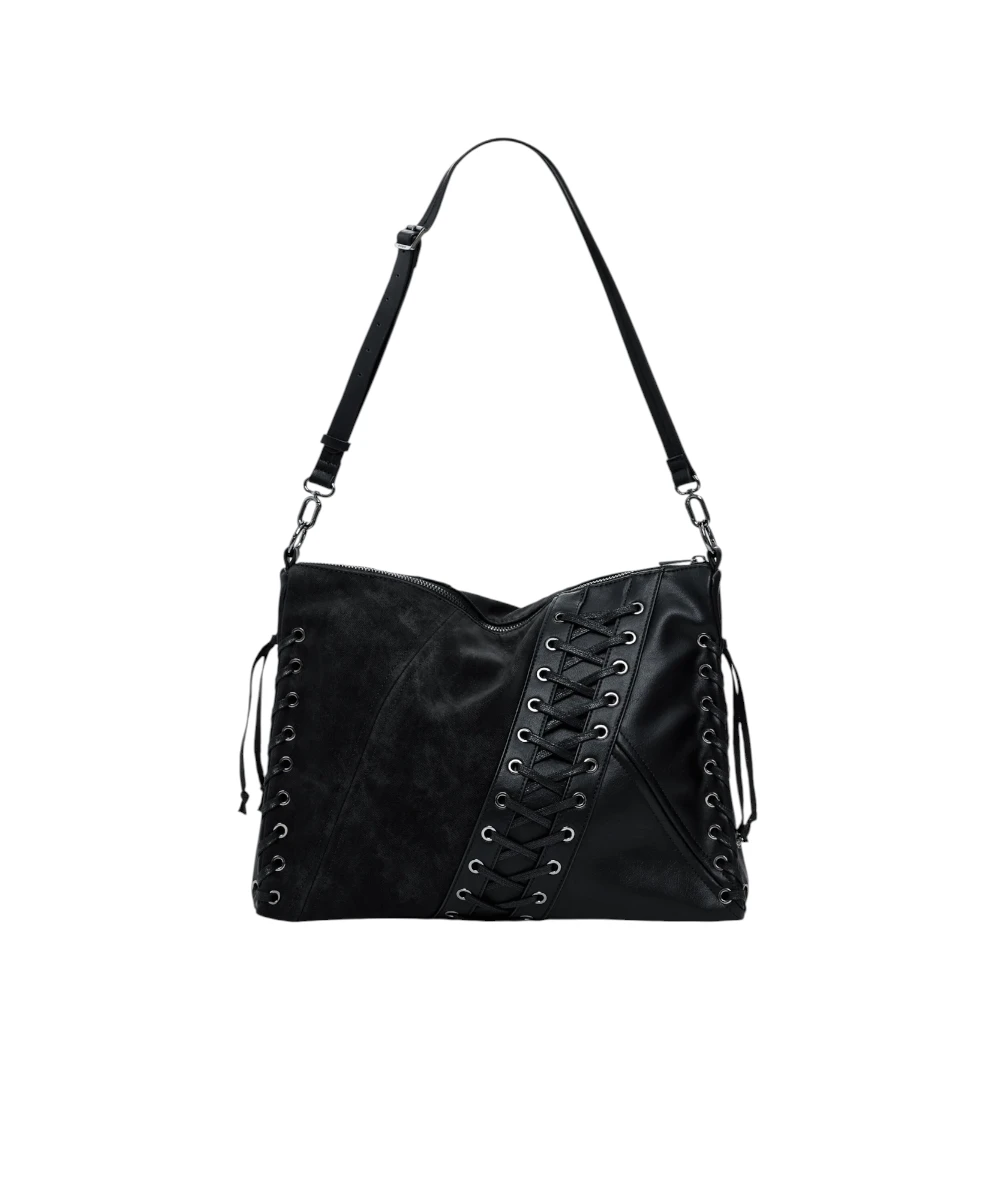 Desigual - Γυναικεία Τσάντα Ώμου Tango Patch Lei 25WAXP79-2000 Μαύρο