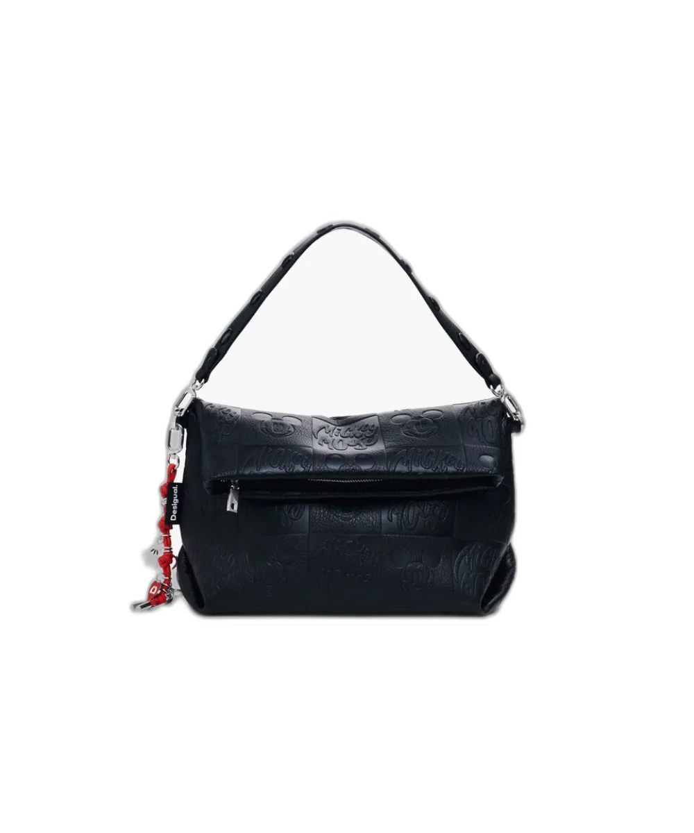 Desigual - Γυναικεία Τσάντα Πλάτης Borsa all Mickey Loverty 25WAXP21-2000 Μαύρο