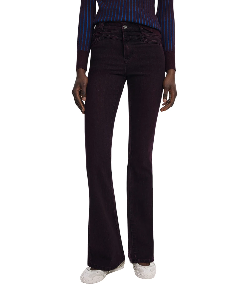 Desigual - Γυναικείο Παντελόνι Jeans Denim Coco Regular Fit 25WWDD19-3006 Μπορντό