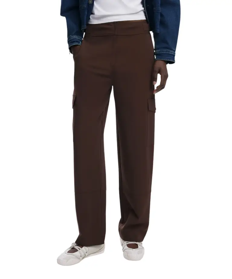 Desigual - Γυναικείο Παντελόνι Cargo Sagun Regular Fit 25WWPW08-6035 Καφέ