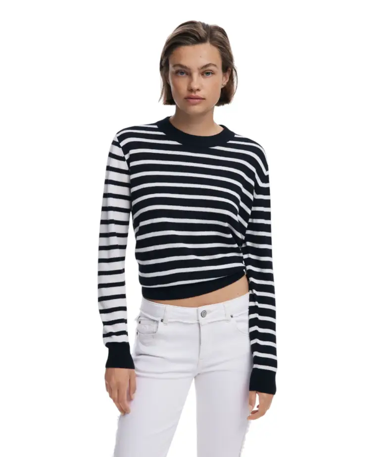 Desigual - Γυναικείο Πουλόβερ Bergen Regular Fit 25WWJF08-2000 Μαύρο
