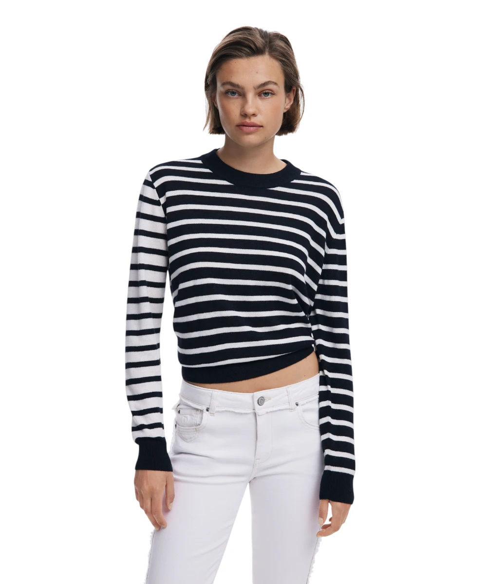 Desigual - Γυναικείο Πουλόβερ Bergen Regular Fit 25WWJF08-2000 Μαύρο