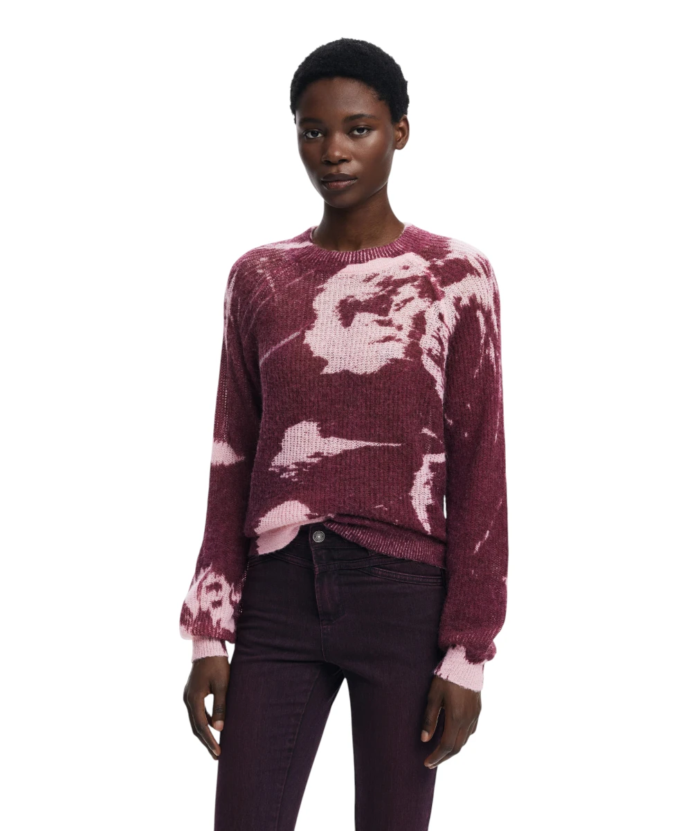 Desigual - Γυναικείο Πουλόβερ Hyder Regular Fit 25WWJF31-3078 Κόκκινο
