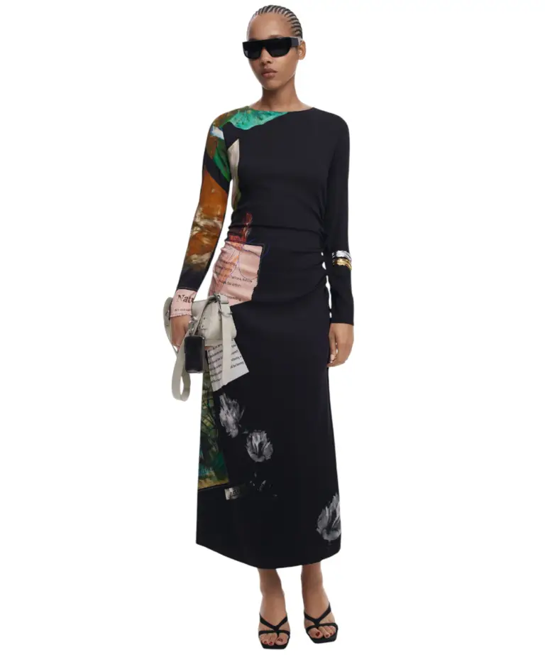 Desigual - Γυναικείο Φόρεμα Fiona Slim Fit 25WWVW08-2000 Μαύρο