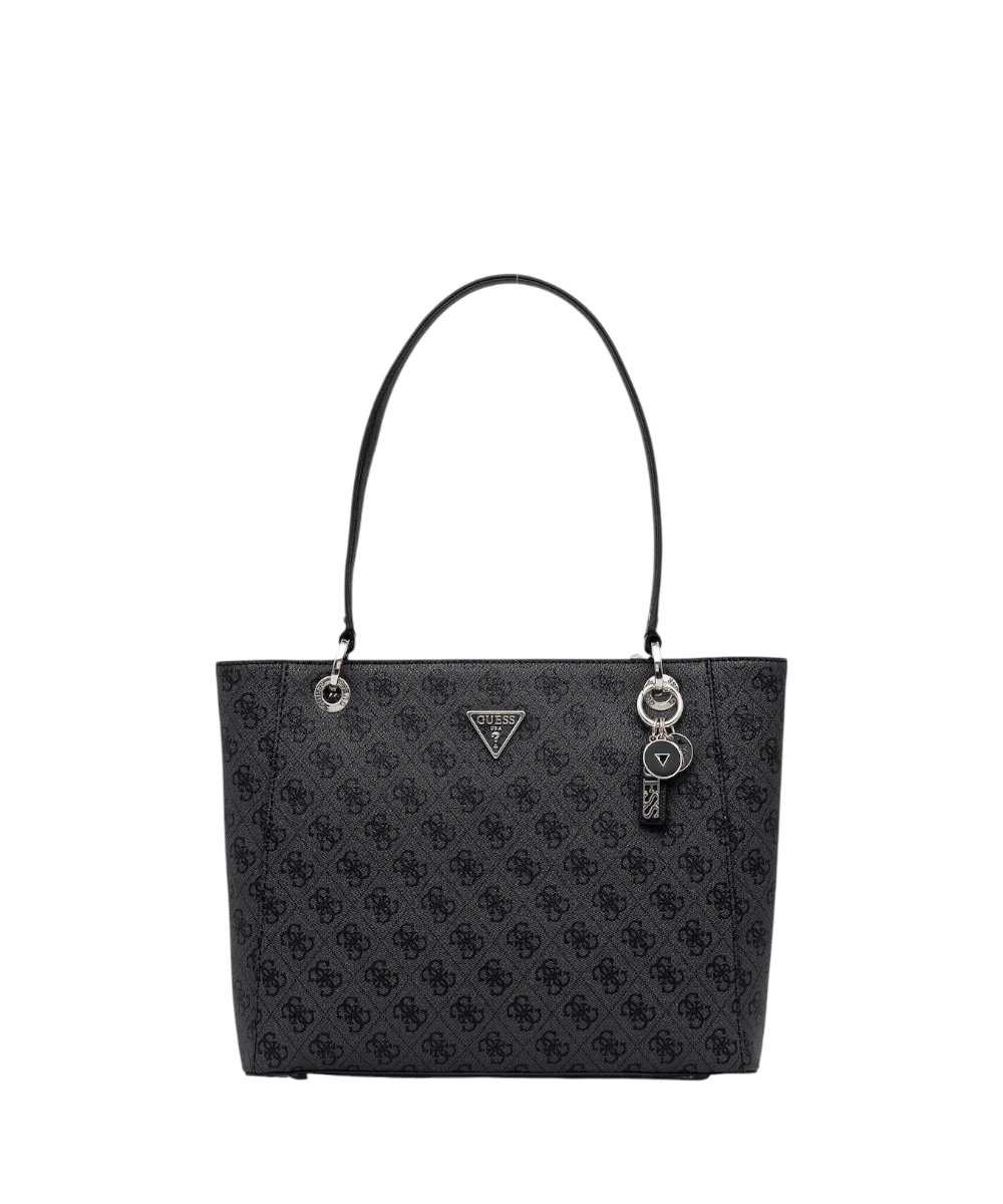 Guess - Γυναικεία Τσάντα Ώμου Noelle II HWBG9672250-COAL Ανθρακί