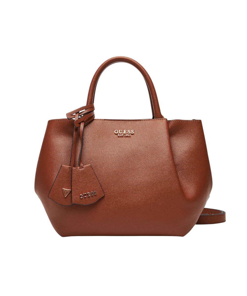 Guess - Γυναικεία Τσάντα Χειρός Amorette HWBG7898060-COG Καφέ