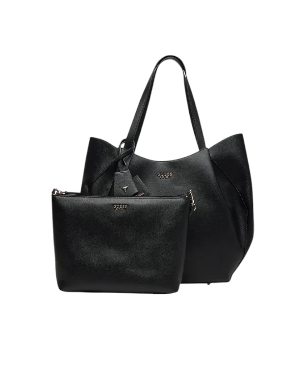 Guess - Γυναικεία Τσάντα Χειρός Tote Amorette HWBG7898240-BLA Μαύρο