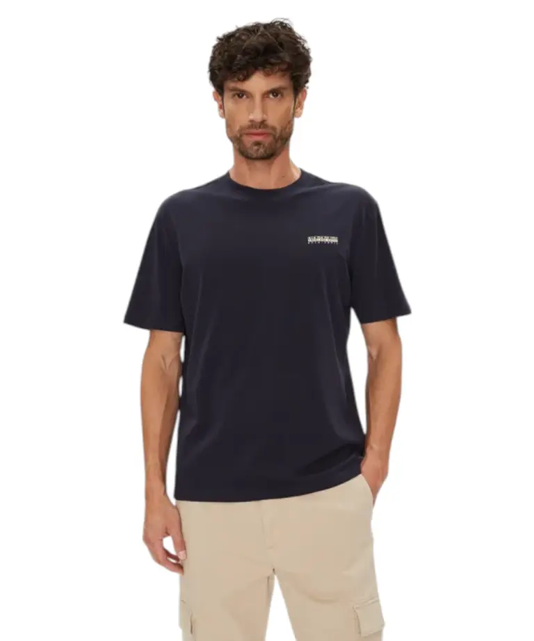 Napapijri - Ανδρικό T-shirt S Smallbox Regular Fit NP0A88TR-176 Μπλε Σκούρο