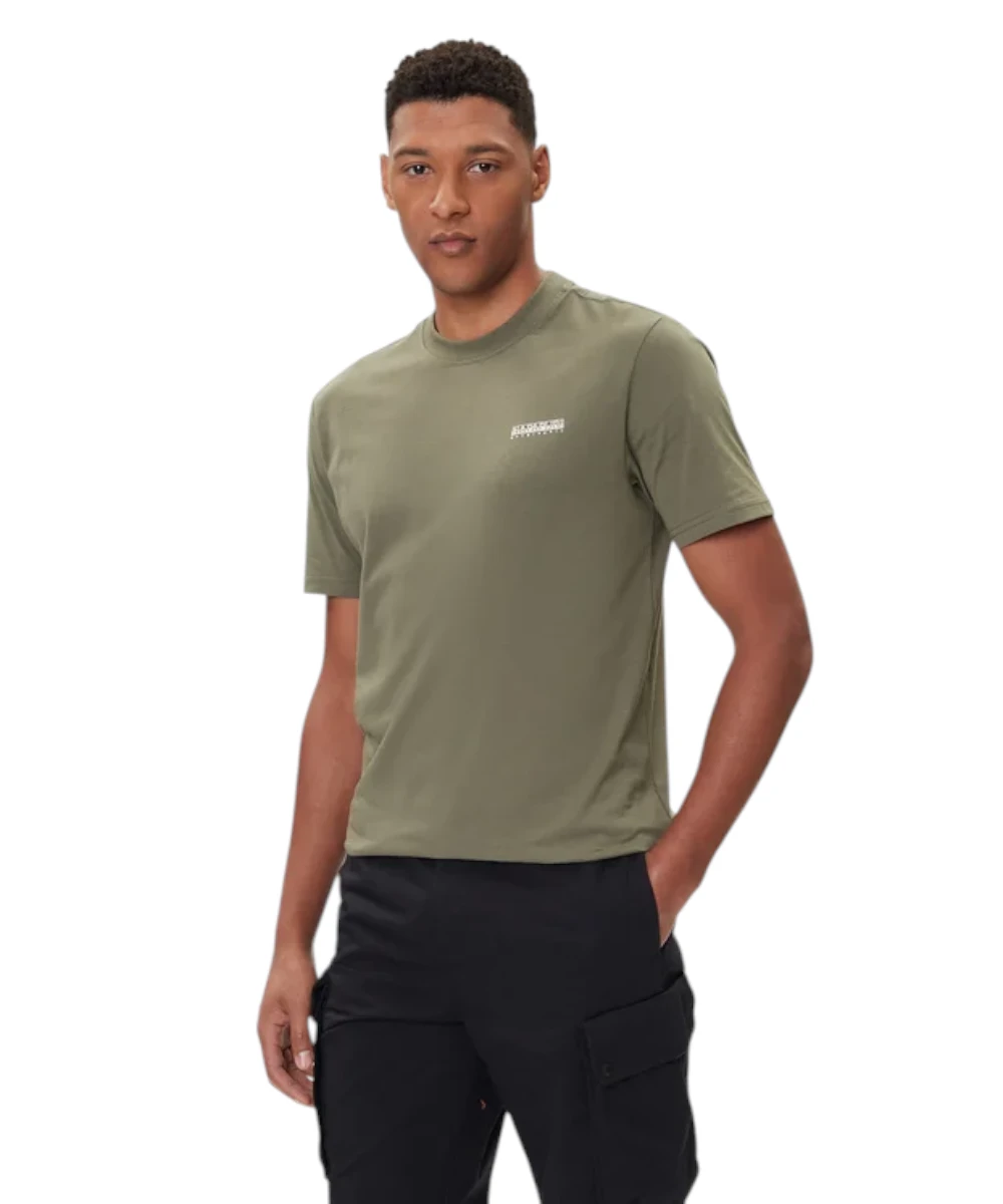 Napapijri - Ανδρικό T-shirt S Smallbox Regular Fit NP0A88TR-G0A Πράσινο