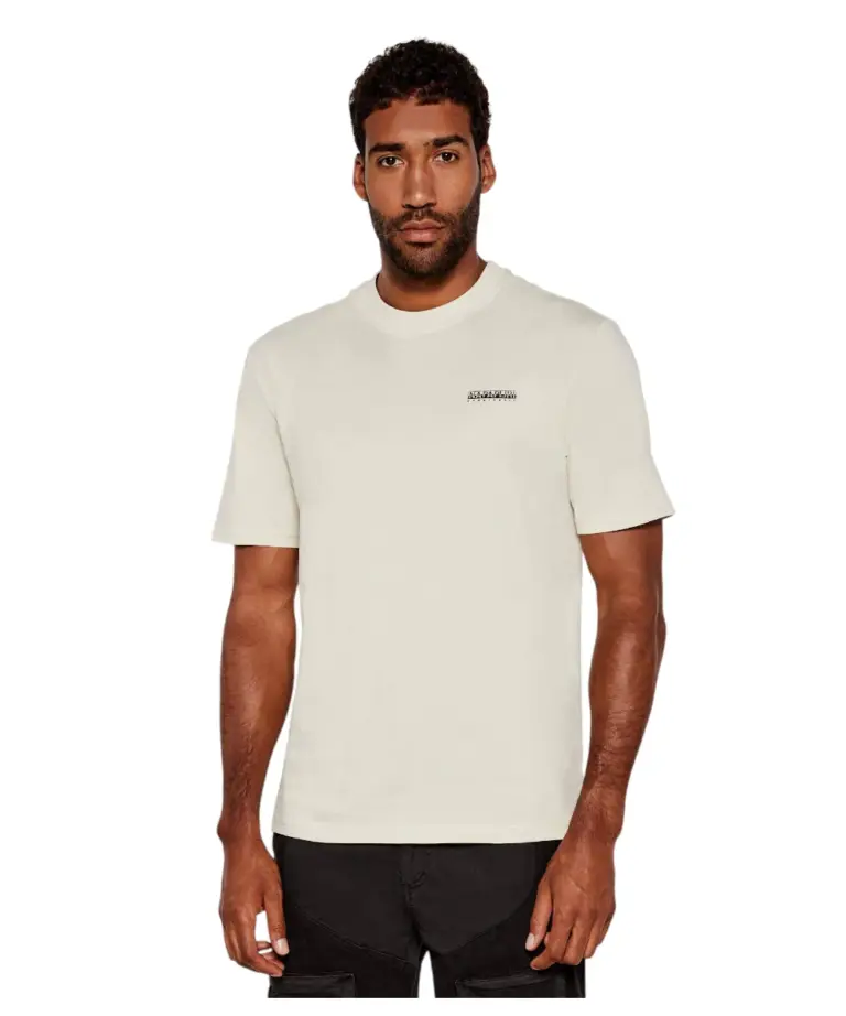 Napapijri - Ανδρικό T-shirt S Smallbox Regular Fit NP0A88TR-N1J Εκρού