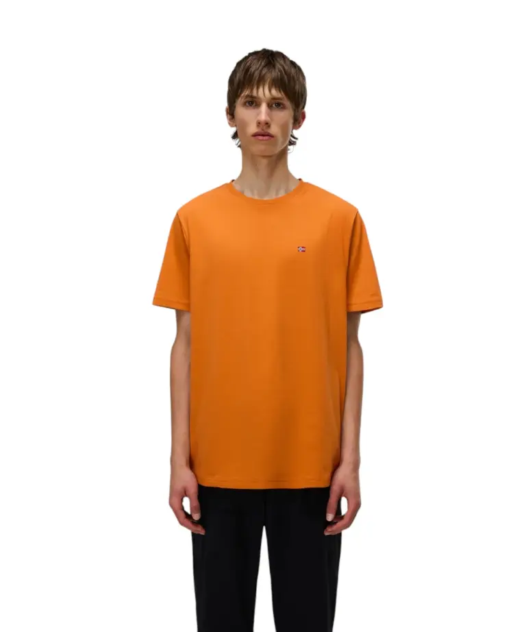 Napapijri - Ανδρικό T-shirt Salis Ss Sum Regular Fit NP0A4H8D-A68 Πορτοκαλί