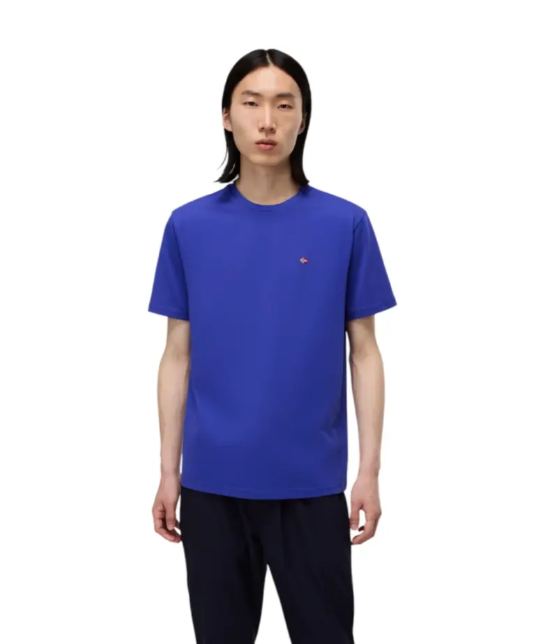 Napapijri - Ανδρικό T-shirt Salis Ss Sum Regular Fit NP0A4H8D-B3B Μπλε