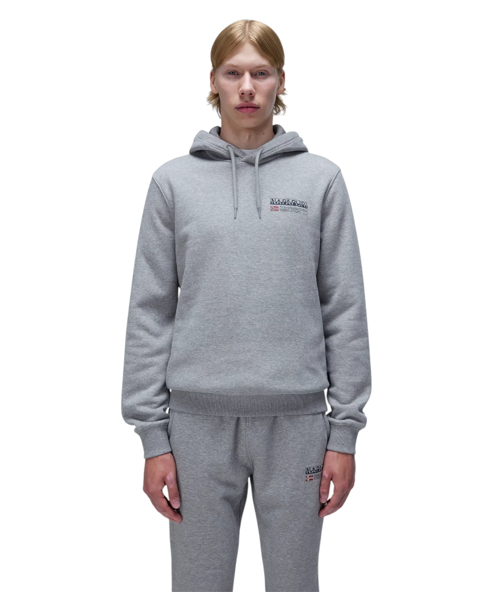 Napapijri - Ανδρικό Φούτερ B Kasbah Hoodie NP0A4HPB-G1Y Γκρι