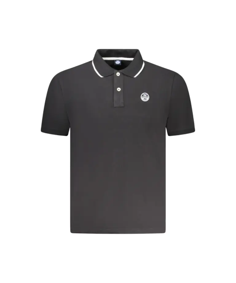 North Sails - Ανδρικό T-shirt Κοντομάνικο Polo 995012-000-0999 Μαύρο