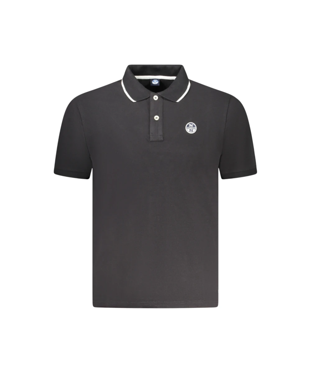 North Sails - Ανδρικό T-shirt Κοντομάνικο Polo 995012-000-0999 Μαύρο