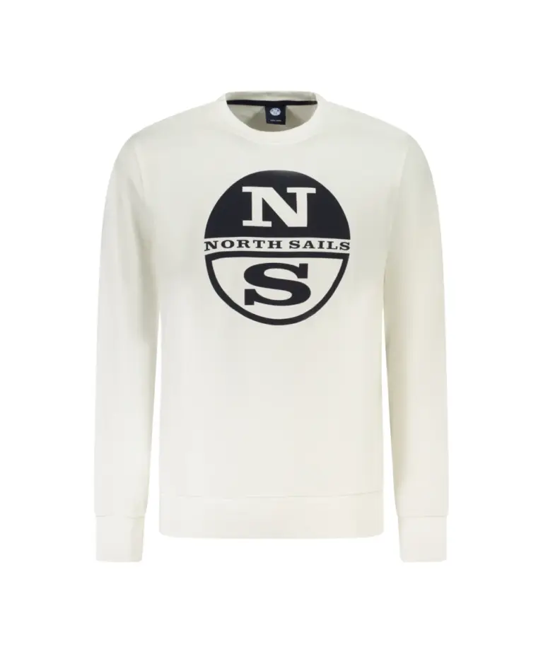 North Sails - Ανδρικό Φούτερ Hoodie Regular Fit 993023-000-0105 Λευκό
