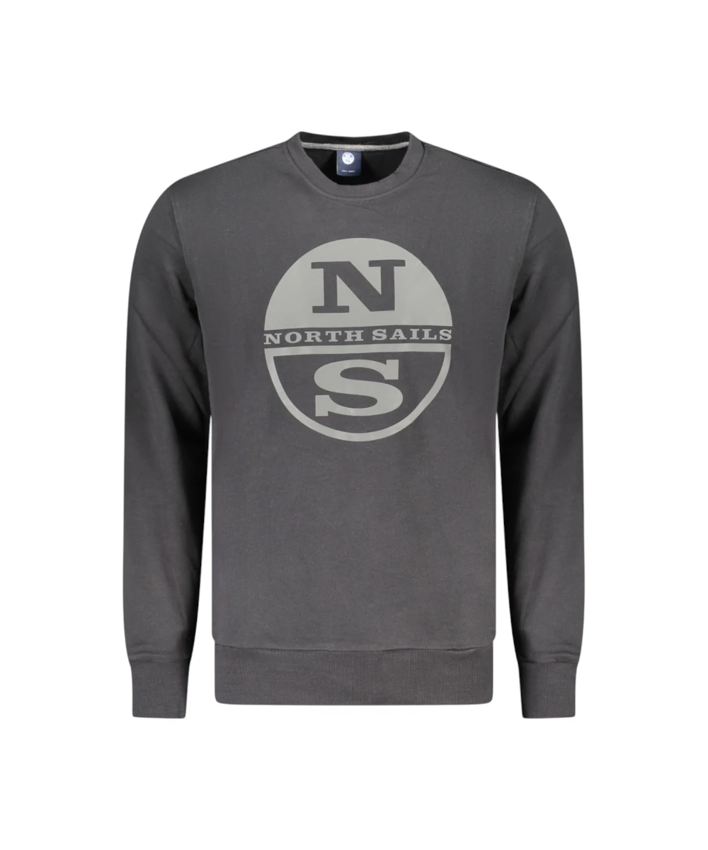 North Sails - Ανδρικό Φούτερ Hoodie Regular Fit 993023-000-0999 Μαύρο