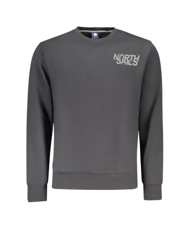 North Sails- Ανδρικό Φούτερ Hoodie Regular Fit 993024-000-0999 Μαύρο
