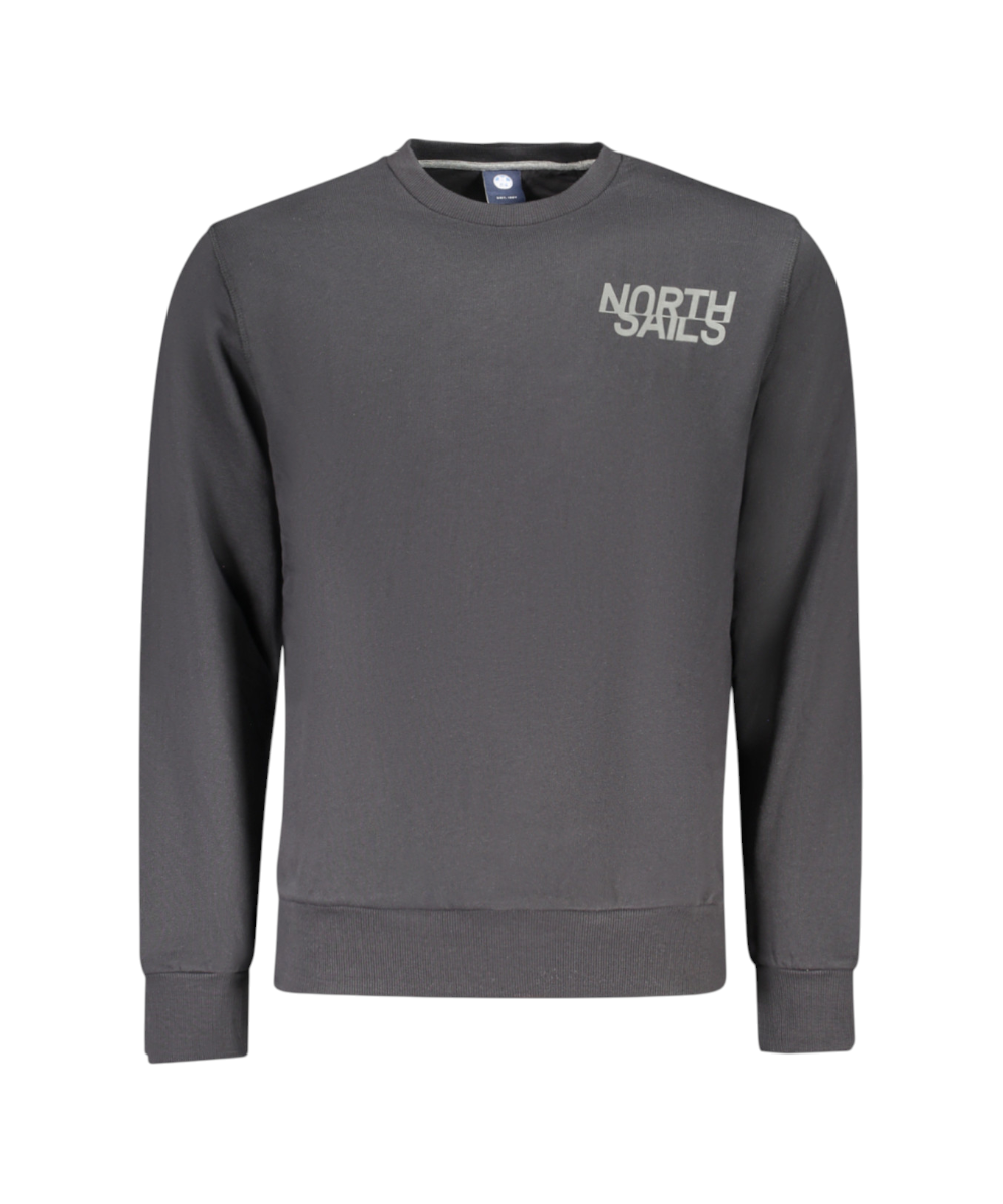 North Sails- Ανδρικό Φούτερ Hoodie Regular Fit 993024-000-0999 Μαύρο