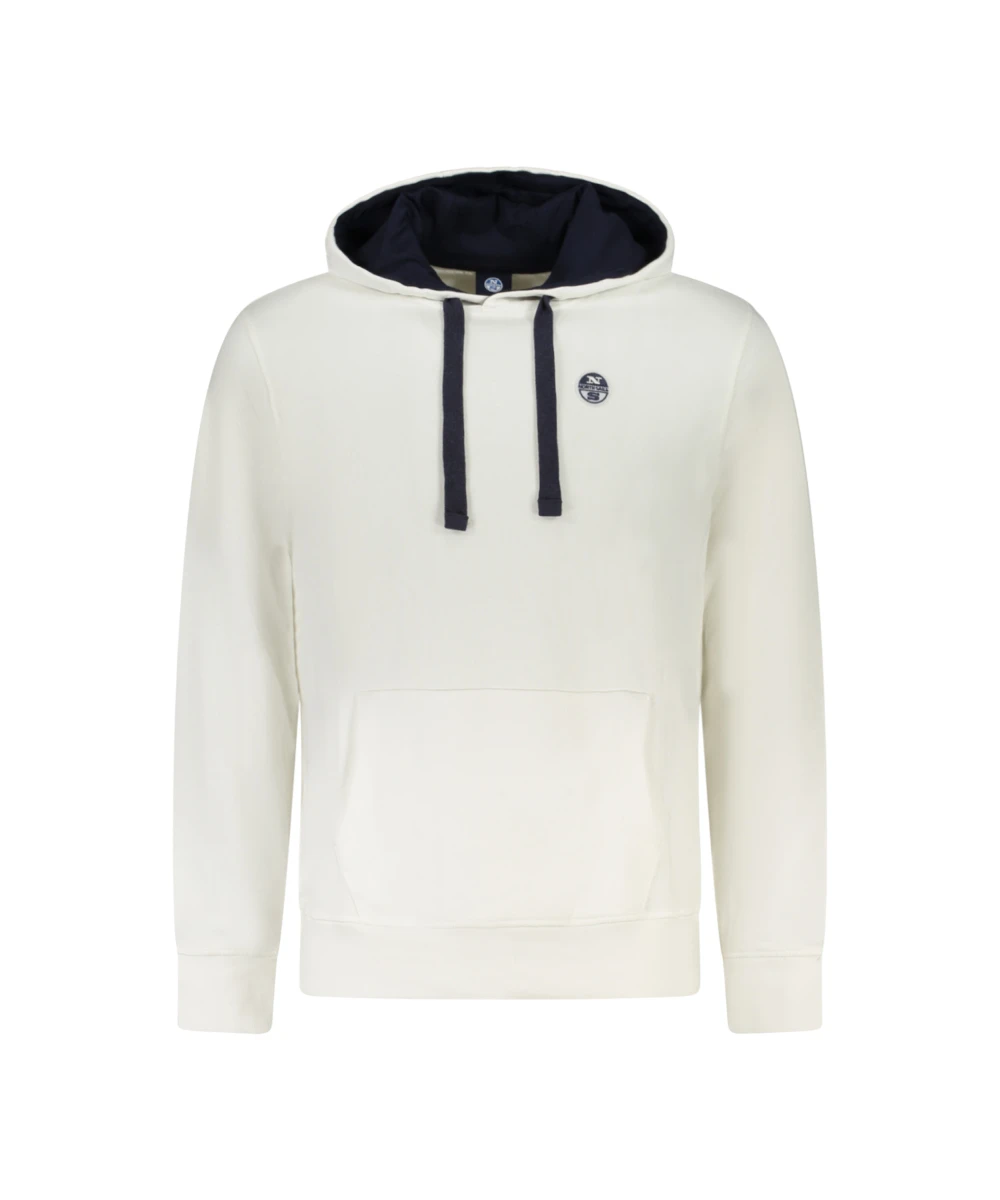 North Sails - Ανδρικό Φούτερ Regular Fit 993026-000-0105 Λευκό
