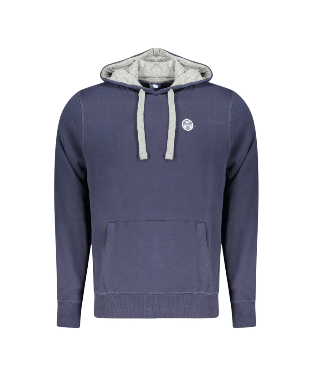 North Sails - Ανδρικό Φούτερ Regular Fit 993026-000-0802 Μπλε Σκούρο