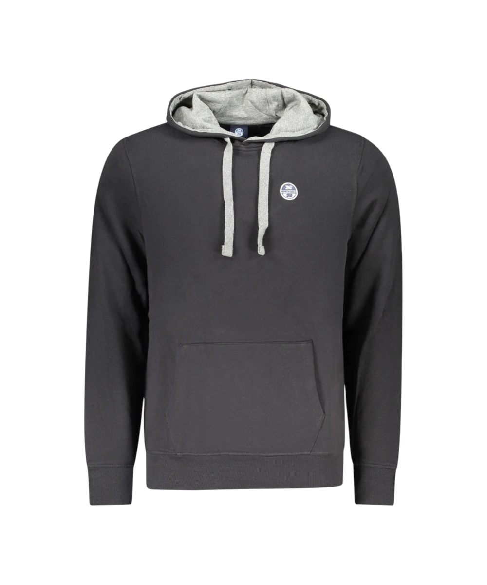 North Sails - Ανδρικό Φούτερ Regular Fit 993026-000-0999 Μαύρο