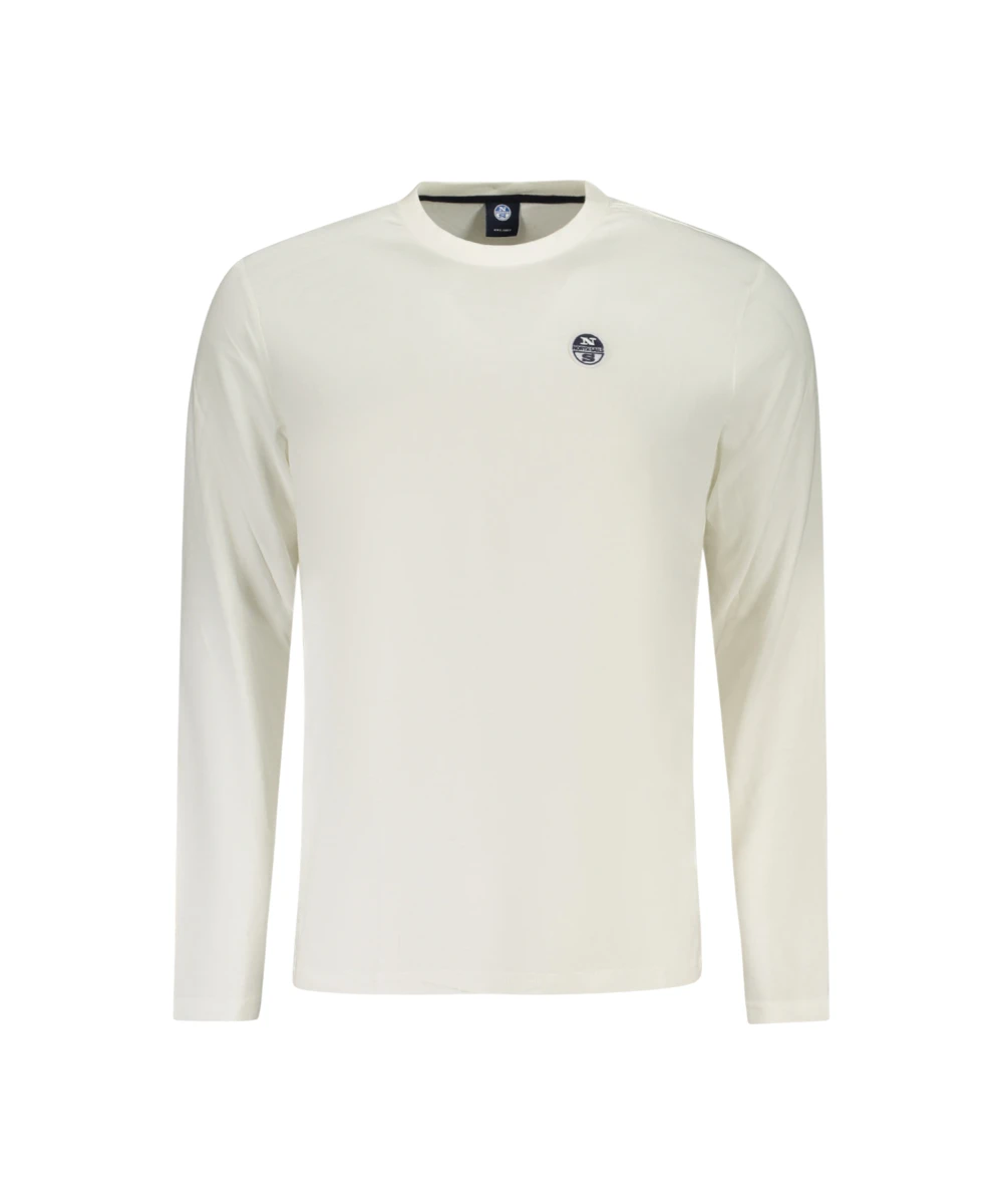 North Sails - Μακρυμάνικη Μπλούζα Regular Fit 996034-000-0105 Λευκό
