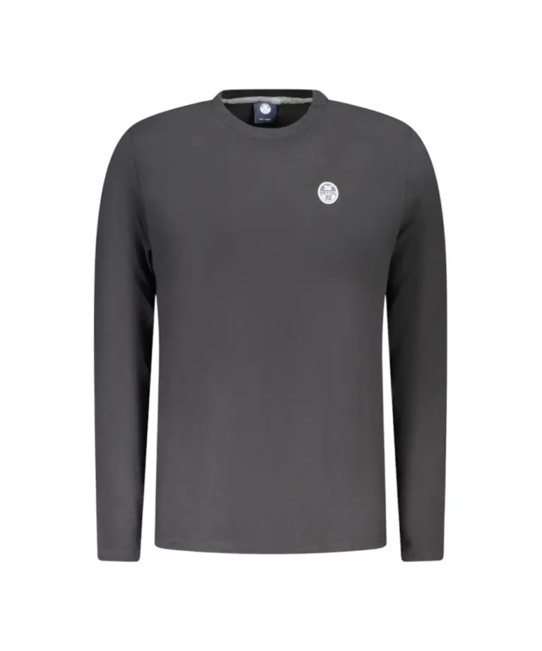 North Sails - Μακρυμάνικη Μπλούζα Regular Fit 996034-000-0999 Μαύρο