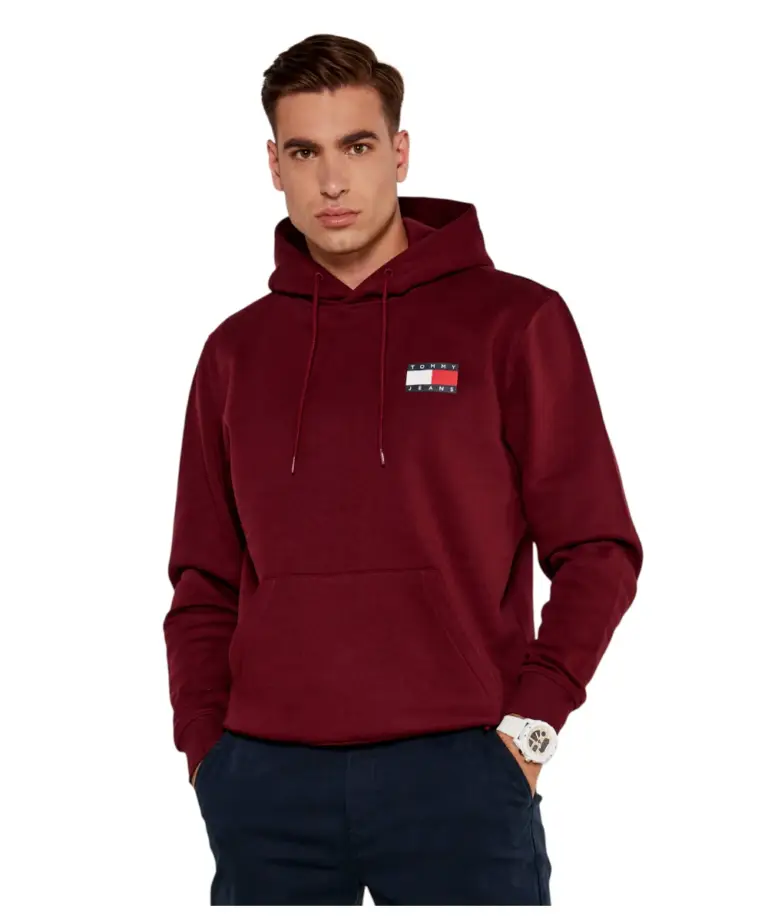 Tommy Hilfiger - Ανδρικό Φούτερ Essential Regular Fit DM0DM20738-XIU Κόκκινο