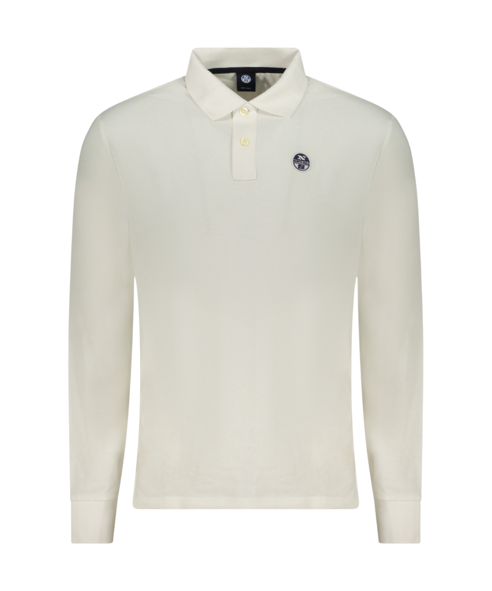 North Sails - Ανδρικό T-shirt Μακρυμάνικο Polo 995021-000-0105 Λευκό