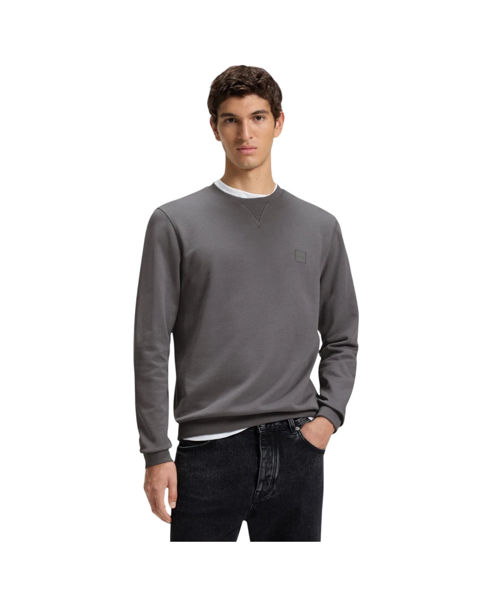 Boss - Ανδρικό Φούτερ Westart Cotton Terry 50509323-062 Γκρι