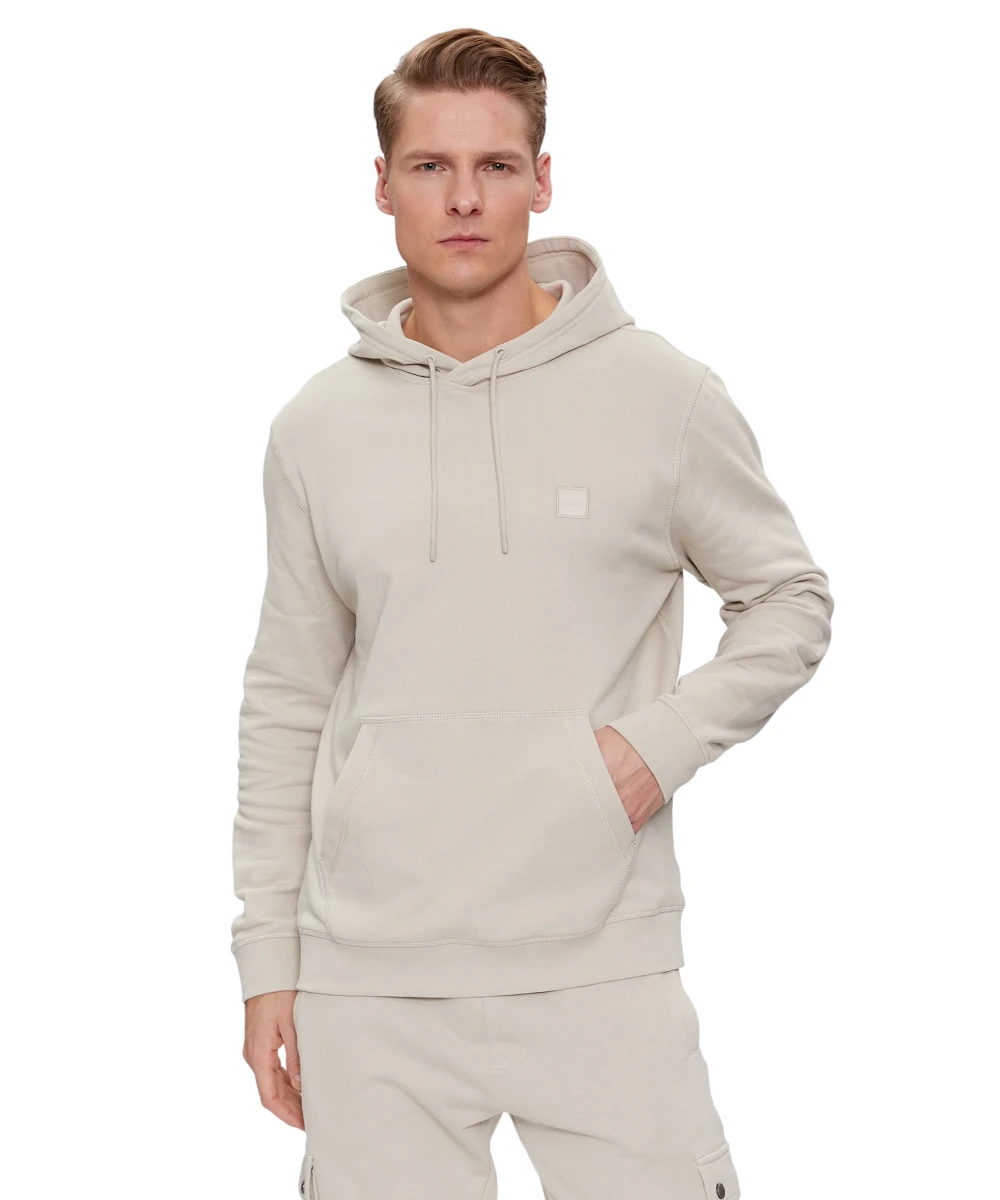 Hugo Boss - Ανδρικό Φούτερ Με Κουκούλα Wetalk 50509314-271 Μπεζ