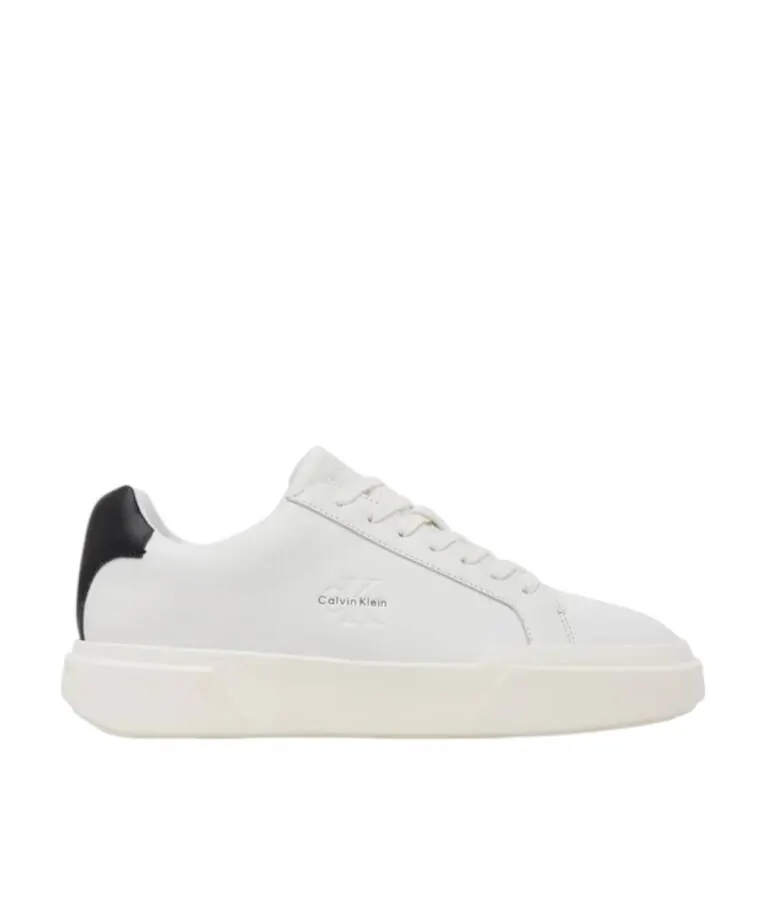 Calvin Klein - Ανδρικά Sneakers Chunky Cupsole Laceup Lth YM0YM01344-01W Λευκό