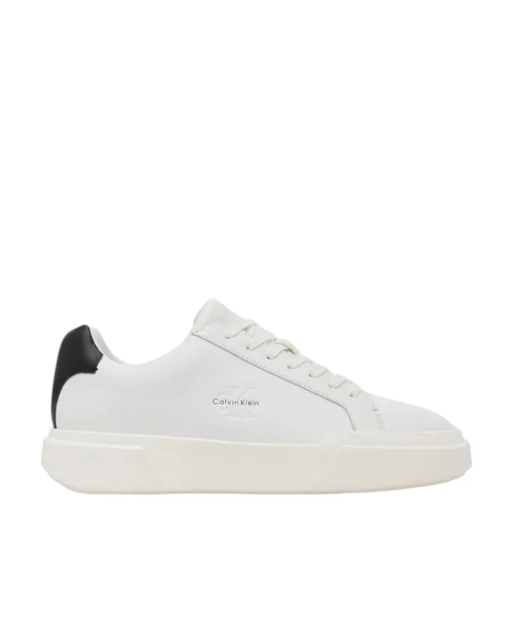 Calvin Klein - Ανδρικά Sneakers Chunky Cupsole Laceup Lth YM0YM01344-01W Λευκό