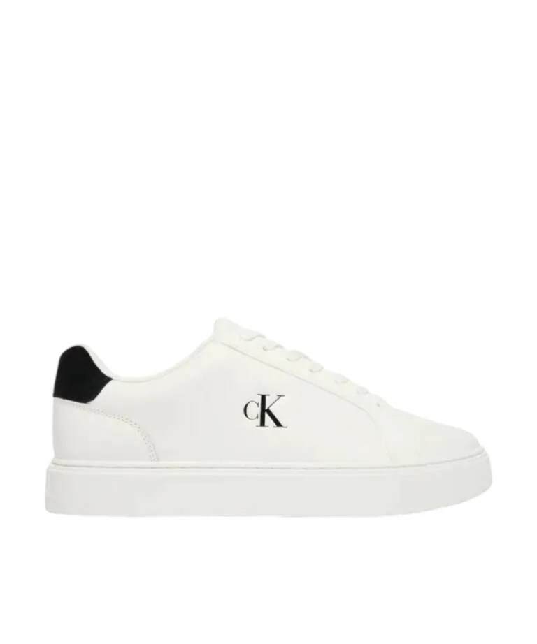 Calvin Klein - Ανδρικά Sneakers Ck Classic Cupsole Laceup Lth YM0YM01435-01W Λευκό
