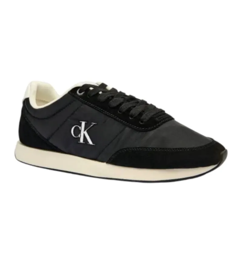 Calvin Klein - Ανδρικά Sneakers Ck Retro Runner Ess Mix Mat YM0YM01361-0GM Μαύρο