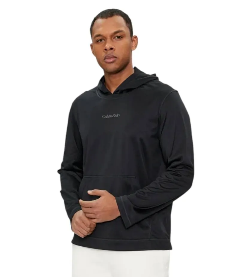 Calvin Klein - Ανδρική Μπλούζα Sport Logo Hoodie Regular Fit 00GMS4W328-BAE Μαύρο