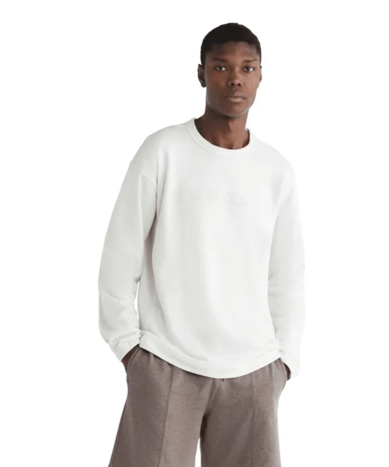 Calvin Klein - Ανδρικό Φούτερ Performance Essentials 00GMS3W302-DE0 Εκρού