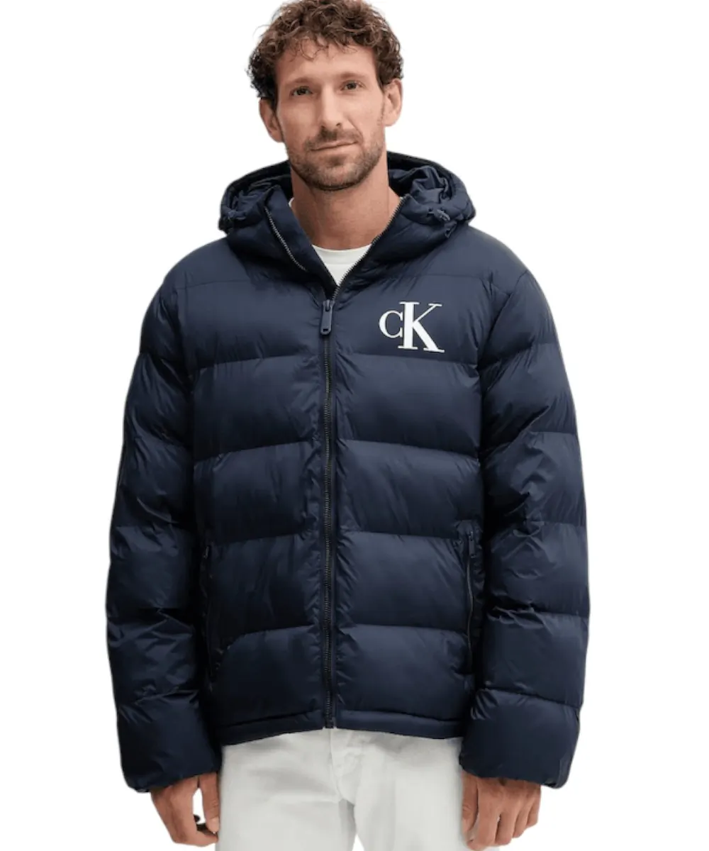 Calvin Klein - Ανδρικό Χειμωνιάτικο Μπουφάν Regular Fit LV04RD528G-CEF Μπλε Σκούρο
