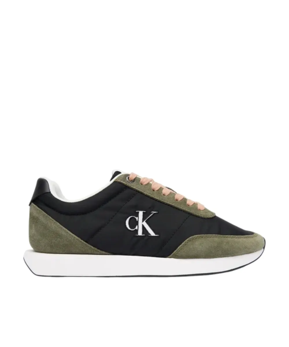 Calvin Klein - Γυναικεία Sneakers Retro Runner Lace Up Nylon Mgn YW0YW01990-01A Πράσινο