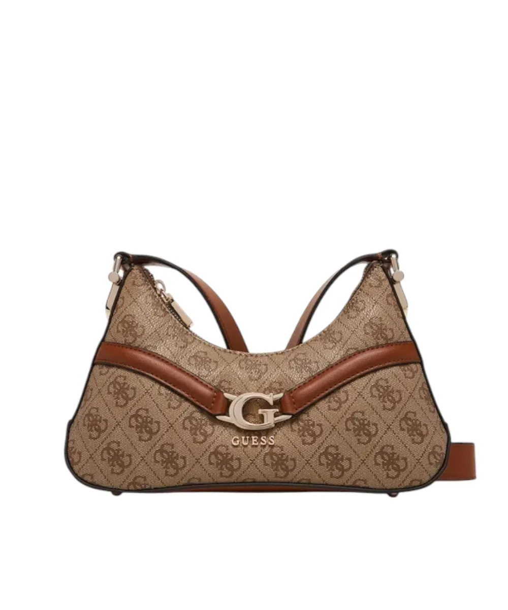 Guess - Γυναικεία Τσάντα Ώμου Dea Mini HWSG7993730-LTL Καφέ