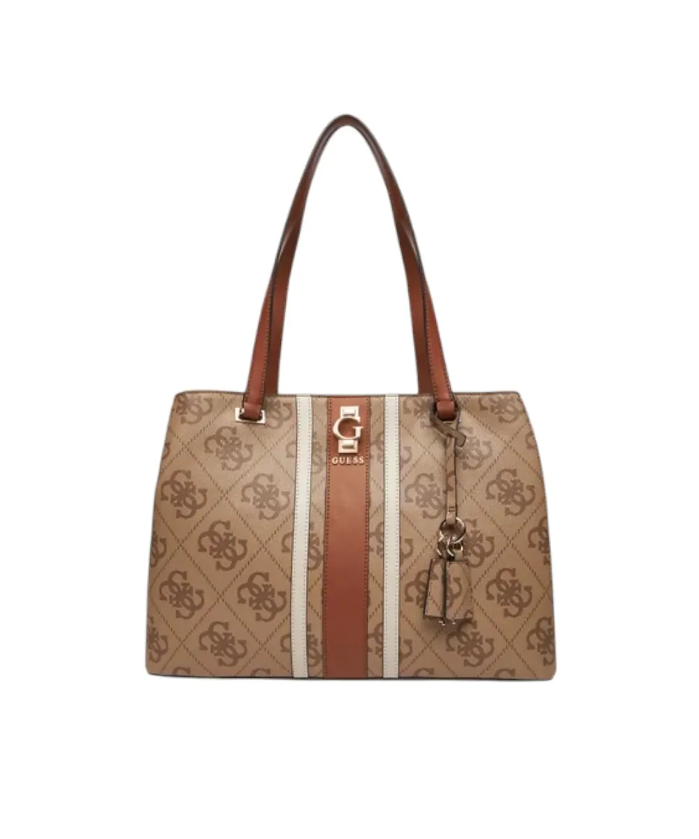 Guess - Γυναικεία Τσάντα Ώμου Shopper Erenia HWSO7838230-LTL Καφέ