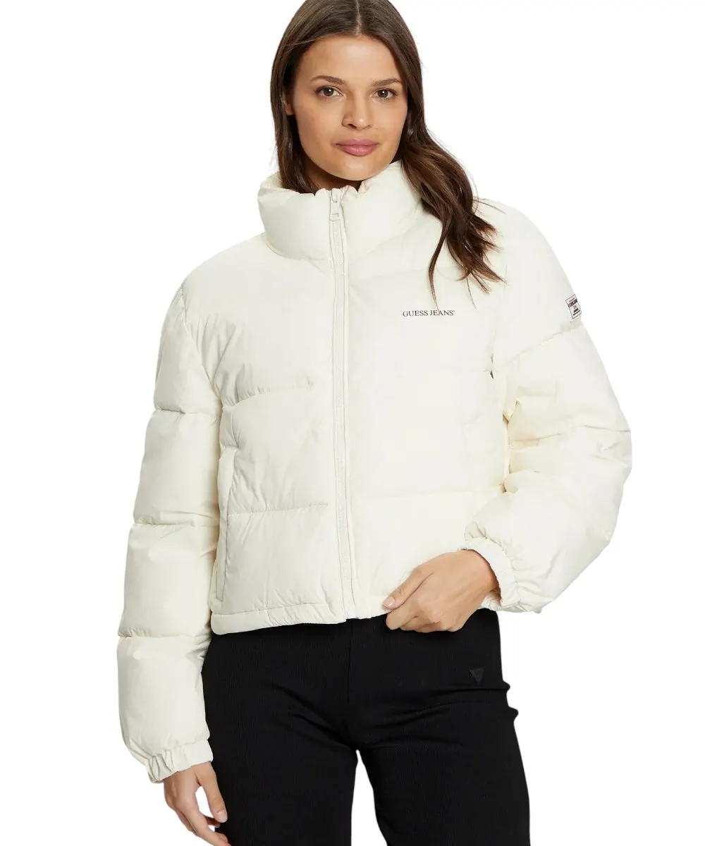 Guess - Γυναικείο Μπουφάν Regular Fit W4BL20WGII2-G053 Εκρού