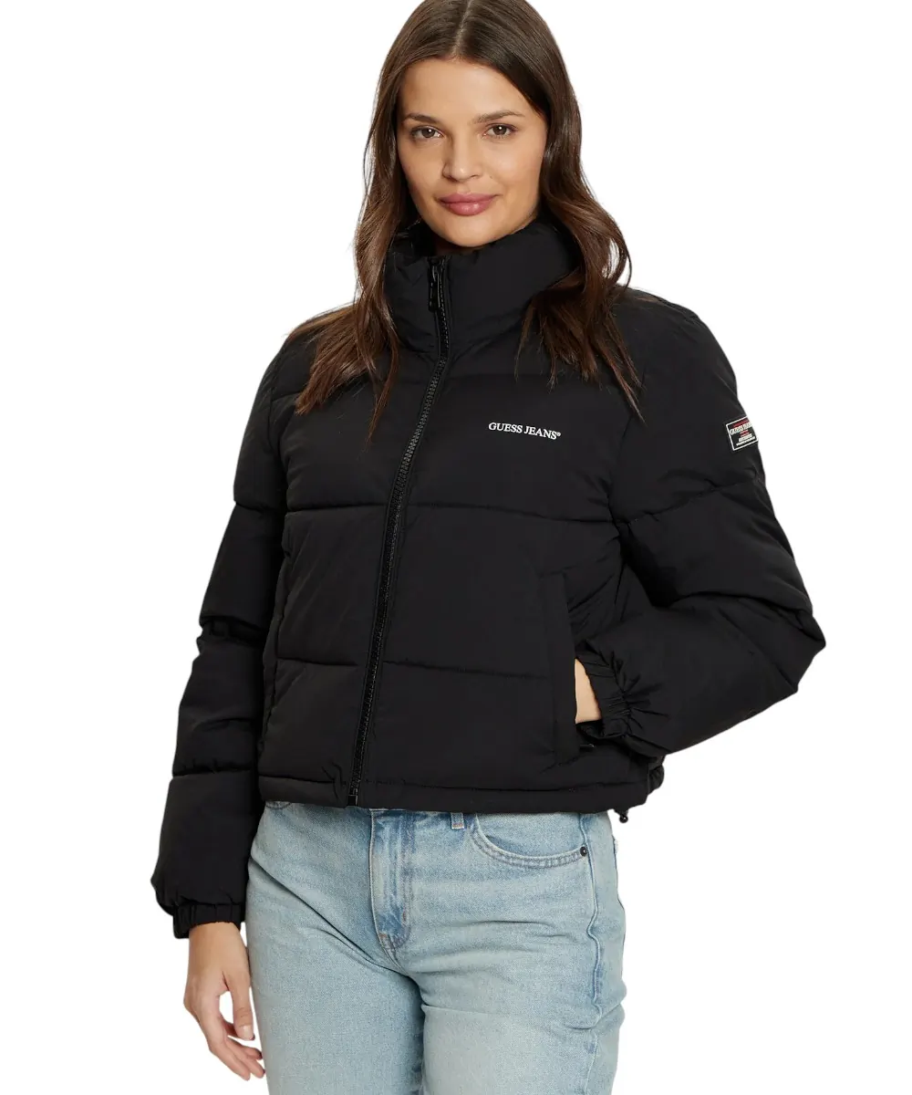 Guess - Γυναικείο Μπουφάν Regular Fit W4BL20WGII2-JBLK Μαύρο
