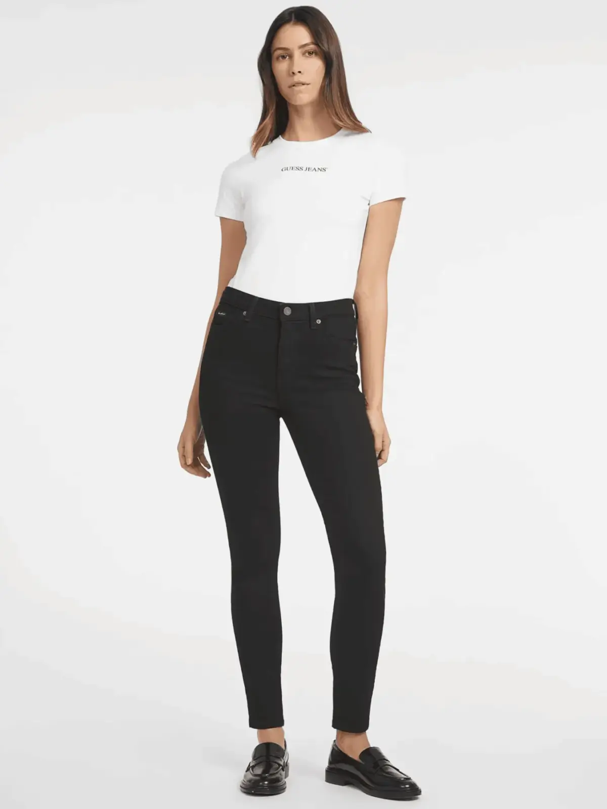 Guess - Γυναικείο Παντελόνι Τζιν Skinny Fit W4YA92D5DL1-BL4O Μαύρο