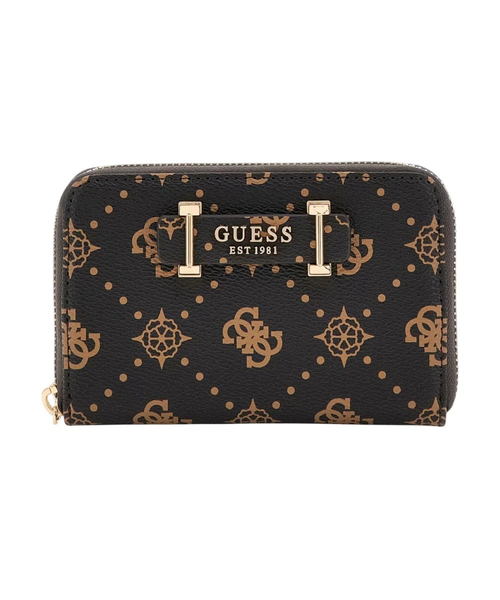 Guess - Γυναικείο Πορτοφόλι Silia με 4G και λογότυπο peony SWGP9890140-ESP Καφέ Σκούρο